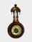 Kleines antikes edwardianisches Banjo Barometer aus geschnitztem Nussholz, 1900 3
