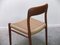 Model 75 Chairs by Niels O. Møller for J.L. Møllers Møbelfabrik, 1960s, Set of 4 11