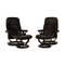 Consul Sessel und Fußhocker aus Leder von Stressless, 2 . Set 1