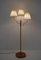 Lampada da terra moderna in ottone e pelle, Svezia, anni '30, Immagine 7