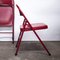 Folding Red Metal Chair, 1980s, Image 4