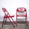 Folding Red Metal Chair, 1980s, Image 9