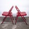 Folding Red Metal Chair, 1980s 6