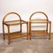 Vintage Bamboo and Smoked Glass Bedside Tables, 1980s, Set of 2 6