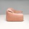 Two-Seater Salmon Pink Sandra Sofa by Annie Hiéronimus for Ligne Roset, 1970s 2