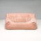 Two-Seater Salmon Pink Sandra Sofa by Annie Hiéronimus for Ligne Roset, 1970s 3