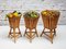 Italian Bamboo Stand Planters, 1950s, Set of 3 9