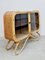 Mobiletto Mid-Century moderno in bambù e vimini, anni '50, Immagine 1