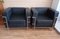 Vintage Black Armchairs, 1980s, Set of 2 1