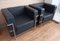 Vintage Black Armchairs, 1980s, Set of 2, Image 2