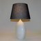 Vintage Italian White Oval Shaped Ceramic Table Lamp, 1980s, Image 3