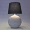 Vintage Italian White Oval Shaped Ceramic Table Lamp, 1980s 4