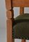 Großer Armlehnstuhl aus geschnitzter Eiche & traditionellem Olmerdug Stoff von Henry Kjærnulff, 1950er 13
