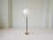 Moderne Mid-Century Messing Stehlampe aus schwarzem Leder von Falkenbergs Lighting, Schweden, 1960er 3