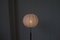 Lámpara de pie Mid-Century moderna de latón y cuero negro de Falkenbergs Lighting, Suecia, años 60, Imagen 12