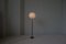 Moderne Mid-Century Messing Stehlampe aus schwarzem Leder von Falkenbergs Lighting, Schweden, 1960er 11