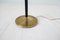 Mid-Century Modern Brass Black Leather Floor Lamp from Falkenbergs Lighting, Sweden, 1960s 9