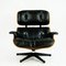 Rosewood and Black Leather Eames Lounge Chair and Ottoman from Herman Miller, 1960s, Set of 2 2