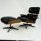 Rosewood and Black Leather Eames Lounge Chair and Ottoman from Herman Miller, 1960s, Set of 2, Image 17