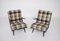 Upholstered Lacquered Cedar Lounge Chairs, 1950s, Set of 2 7