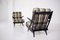 Upholstered Lacquered Cedar Lounge Chairs, 1950s, Set of 2, Image 2