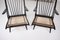 Upholstered Lacquered Cedar Lounge Chairs, 1950s, Set of 2 11