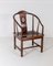 Antique Chinese Horseshoe Hongmu Chair, Image 1