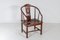 Antique Chinese Horseshoe Hongmu Chair, Image 3