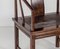 Antique Chinese Horseshoe Hongmu Chair, Image 11
