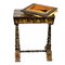 19th Century Handicraft Desk in Black and Gold Beijing Lacquered Inlaid Wood 7
