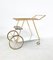 Mid-Century Modern Brass and Glass Trolley, Italy, 1950s 2
