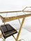 Mid-Century Modern Brass and Glass Trolley, Italy, 1950s, Image 6