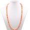 Vintage Necklace in Pink Coral and Gilt Silver Susta, 1960s 1