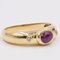 Vintage Cabochon Rubin & Diamant Ring aus 14 Karat Gelbgold, 1970er 3