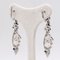 Vintage 18k White Gold Pearl and Diamond Earrings, 1960s, Set of 2 3