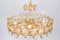 Large Gilt Brass Chandelier attributed to Sciolari for Palwa, Germany, 1970s, Image 9