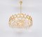 Large Gilt Brass Chandelier attributed to Sciolari for Palwa, Germany, 1970s 10