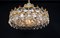 Large Gilt Brass Chandelier attributed to Sciolari for Palwa, Germany, 1970s 12