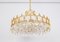 Large Gilt Brass Chandelier attributed to Sciolari for Palwa, Germany, 1970s, Image 2