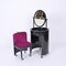 Italian Vanity Table with Stool from Studio Kastilia Silvi, 1970s, Set of 3, Image 2