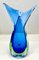 Murano Vase in Blue and Green by Flavio Poli, 1950, Image 3