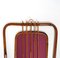 Geometrischer italienischer Mid-Century Wandspiegel aus Bambus & Rattan, 1950er 8