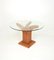 Italian Round Dinning Room Table in Bamboo Rattan and Glass by Vivai Del Sud, 1970s 11
