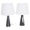 Mid-Century Danish Table Lamps in Black Ceramic by Holm Sorensen for Søholm, 1950s, Set of 2, Image 1