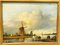 Artista holandés, paisaje, del siglo XIX, óleo sobre panel, enmarcado, Imagen 3