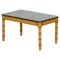 19th Century English Faux Bamboo, Marble & Painted Beech Coffee Table, 1850s, Image 1