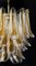 Lámpara de araña italiana vintage de Murano con 41 pétalos de vidrio de ámbar, años 90, Imagen 15