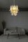 Lámpara de araña italiana vintage de Murano con 41 pétalos de vidrio de ámbar, años 90, Imagen 4