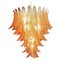 Italian Murano Felci Glass Chandelier with 75 Amber Glasses, 1990s, Image 1