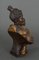Afrikanistische Büste aus Crouaux Ragot aus patiniertem Terrakotta-Porzellan aus dem frühen 20 3